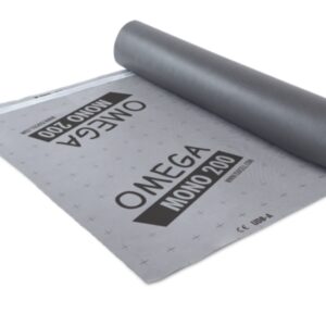 OMEGA MONO 200 SK DUO 1,5MX50M UNDERTAKSDUK MED DOBBELTSIDIG TAPE