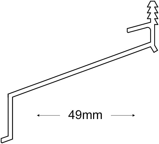 AL.VANNBORD 5127 SORT 49 MM RAL 9005 GL 80 - Bilde 2