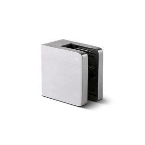 GLASSKLEMME FIRKANT 45X45 AISI316 8-10,76MM GLASS