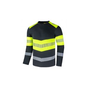 T-skjorte Long Arm Bergo Print Hi-Vis